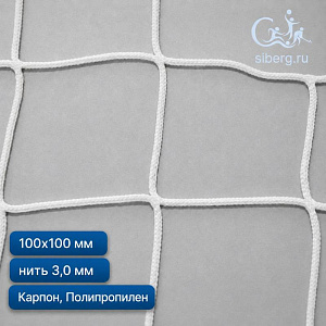 Защитная сетка от дронов 100х100 мм 3 мм белая (Капрон, Полипропилен)